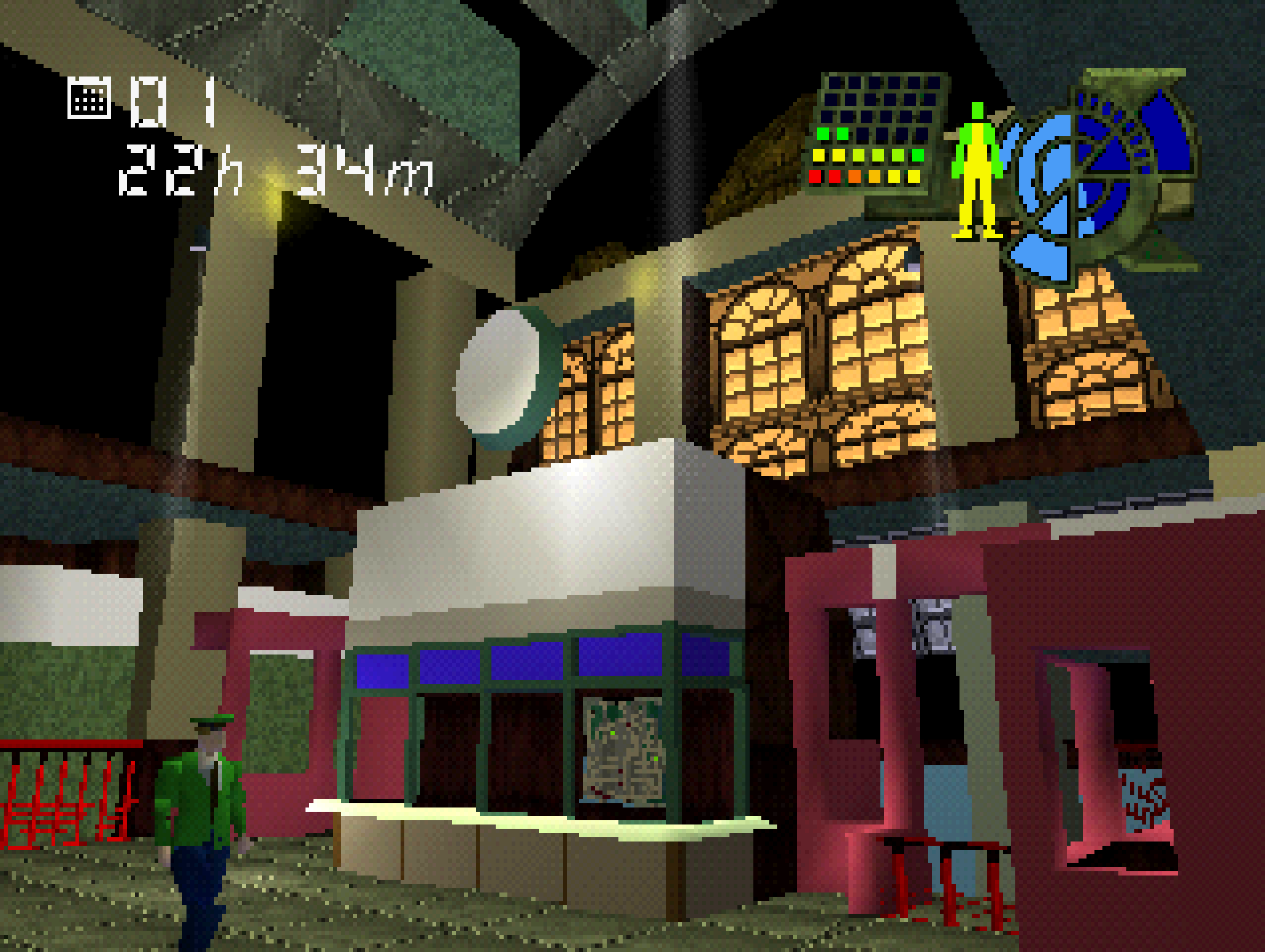 PS1 graphics&hellip; my favourite (game: Germs Nerawareta Machi)